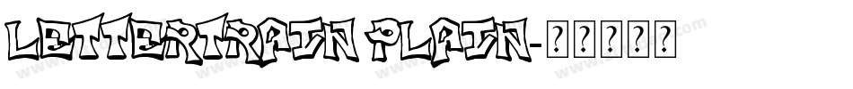 LetterTrain Plain字体转换